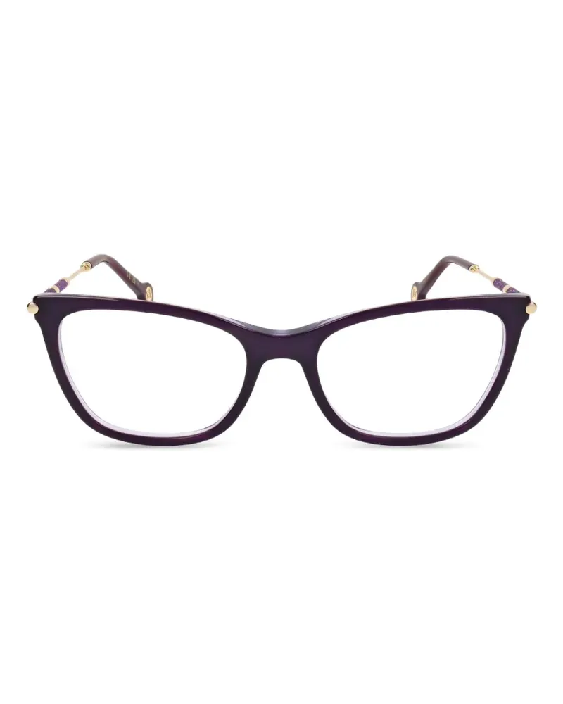 Carolina Herrera New York Cat-Eye-Brille mit Glitter - Violett Violett