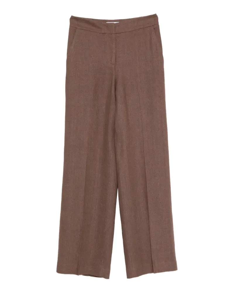 VIA MASINI 80 Hose mit weitem Bein - Braun Braun