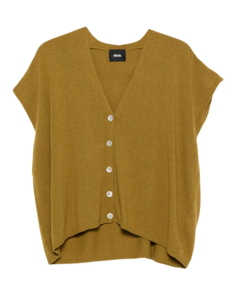 Dixie V-neck button-up cardigan - Nude Nude