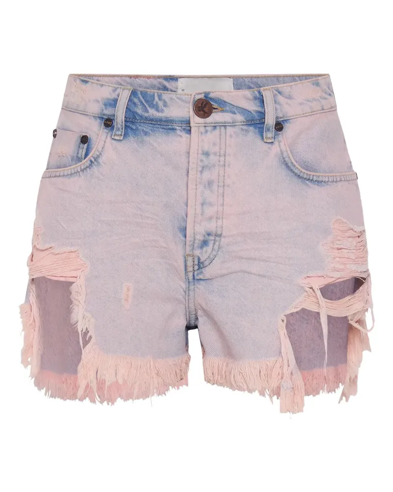 One Teaspoon Outlaws denim shorts - Rosa Rosa