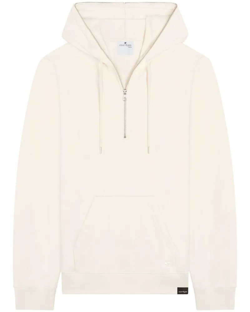 Courrèges Hoodie aus Fleece - Weiß Weiß