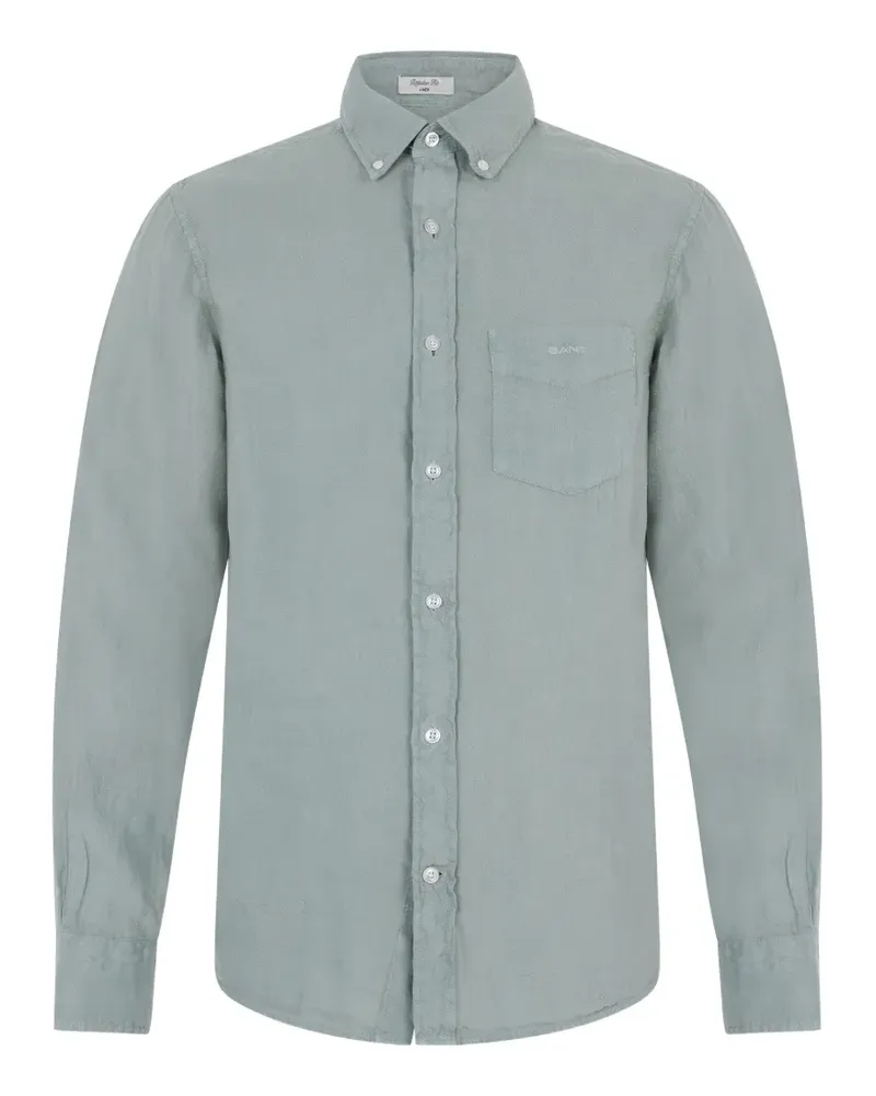 Gant long-sleeve linen shirt - Grün Grün
