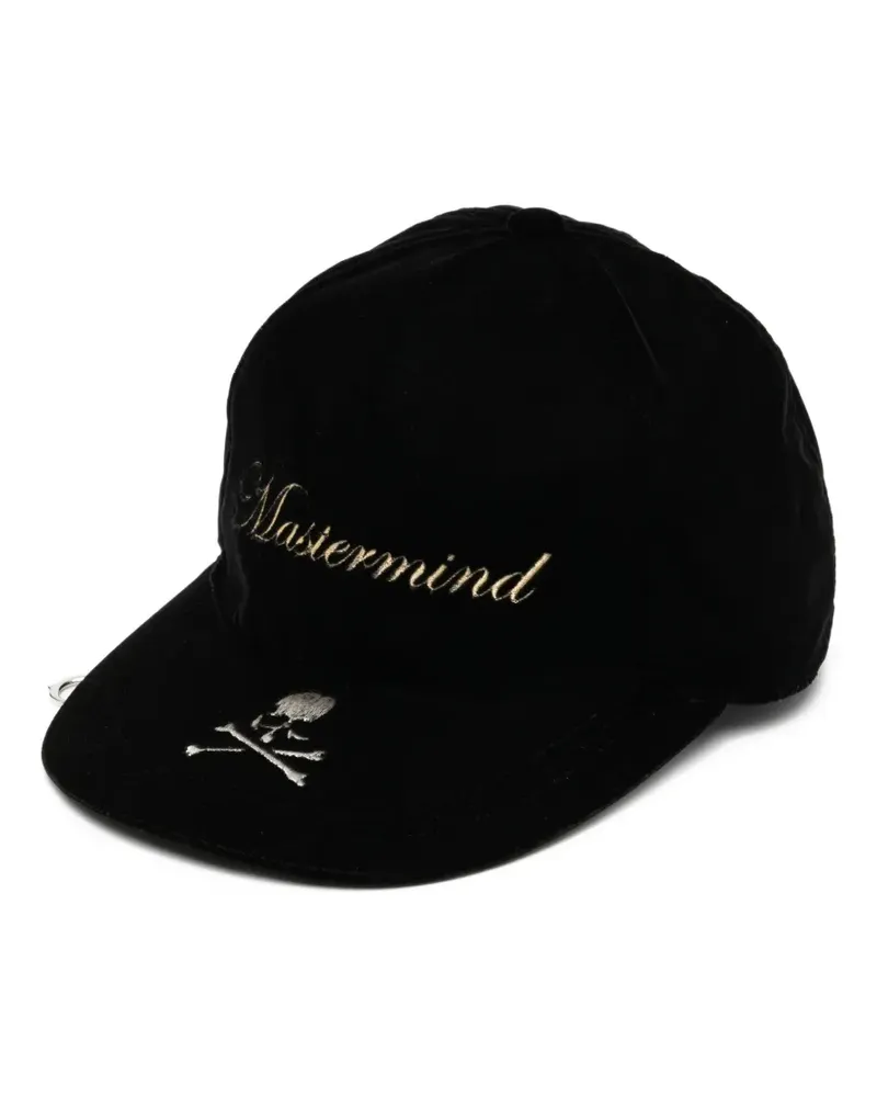 Mastermind World Krawatte mit Totenkopf-Stickerei - Schwarz Schwarz