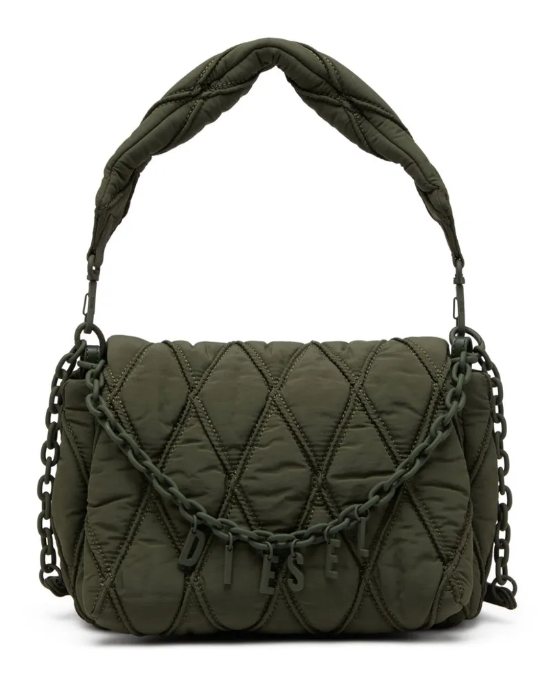 Diesel Charm-D Schultertasche - Grün Grün