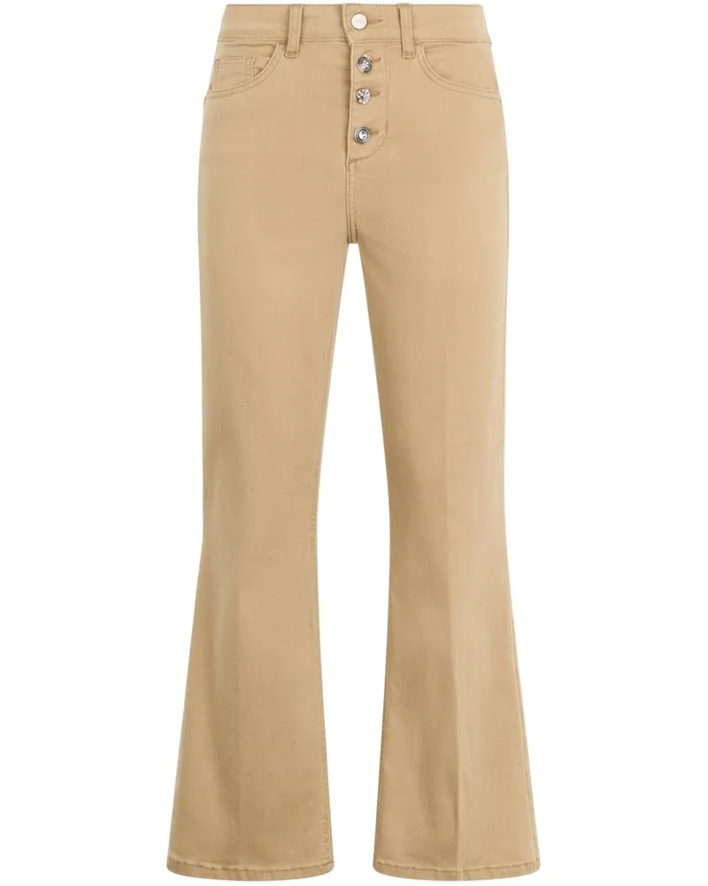Liu Jo Hoch sitzende Bootcut-Hose - Nude Nude