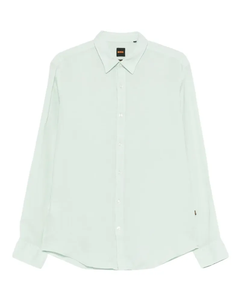 HUGO BOSS logo-detail shirt - Grün Grün