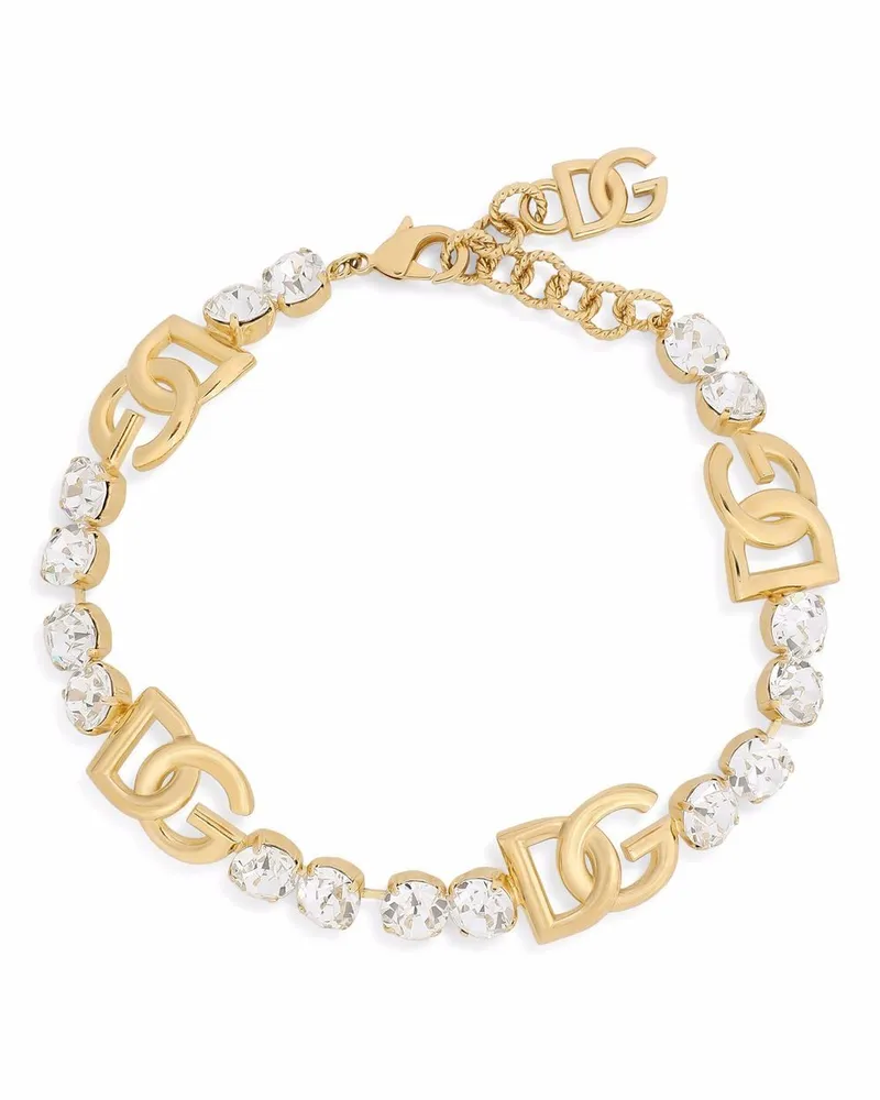 Dolce & Gabbana Choker mit DG-Logo Gold