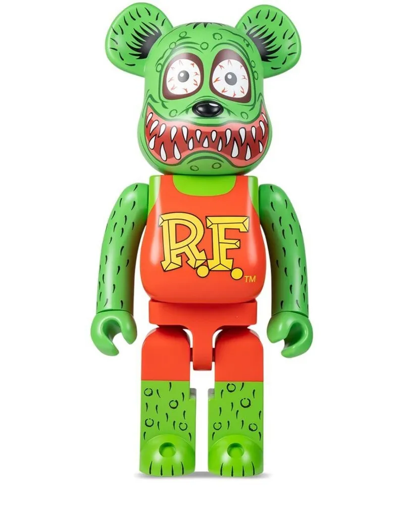 Medicom Toy Rat Fink BE@RBRICK Figur Grün