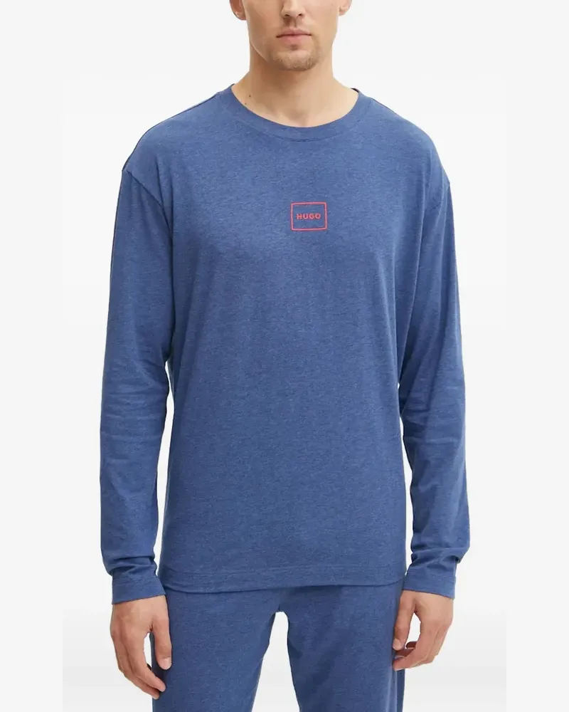 HUGO BOSS Schlafanzüge mit Logo-Print (2er-Set) - Blau Blau