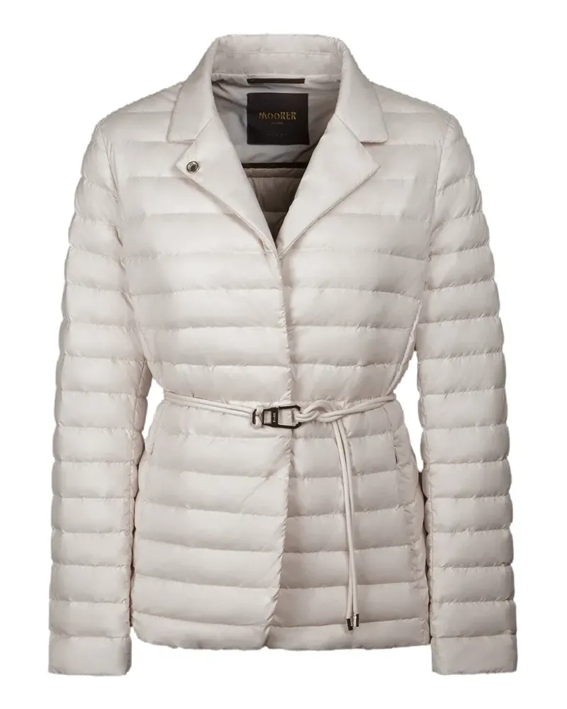 MOORER Lanzada belted jacket - Nude Nude