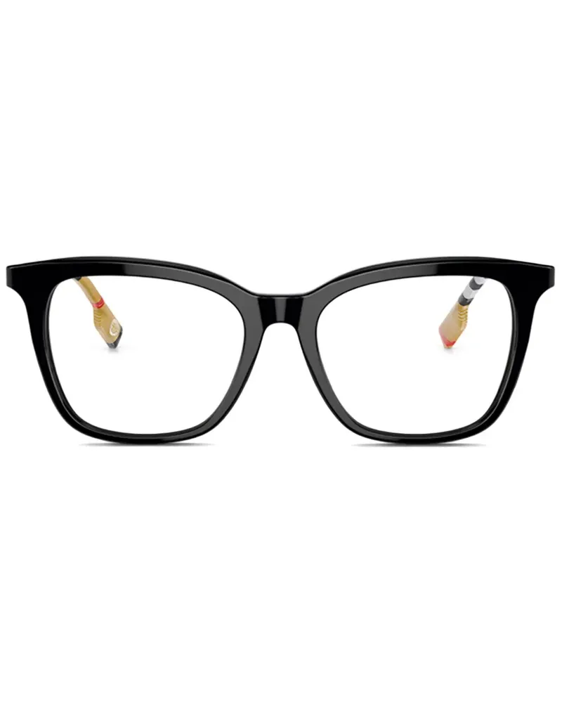 Burberry Brille mit eckigem Gestell - Schwarz Schwarz