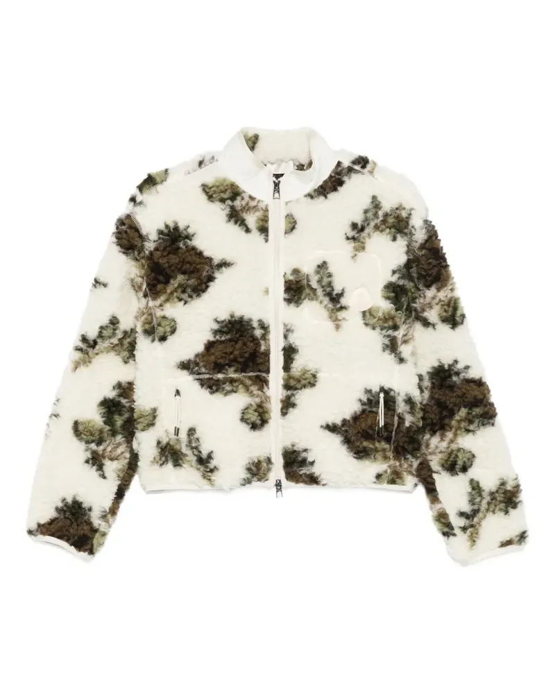 Moncler Reißverschlussjacke mit Shearling-Effekt - Nude Nude