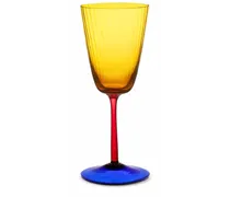 Weinglas in Colour-Block-Optik