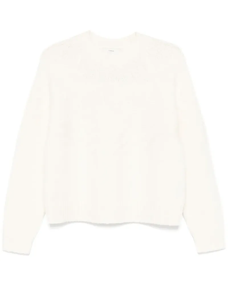 Vince Pullover mit Fair-Isle-Muster - Weiß Weiß