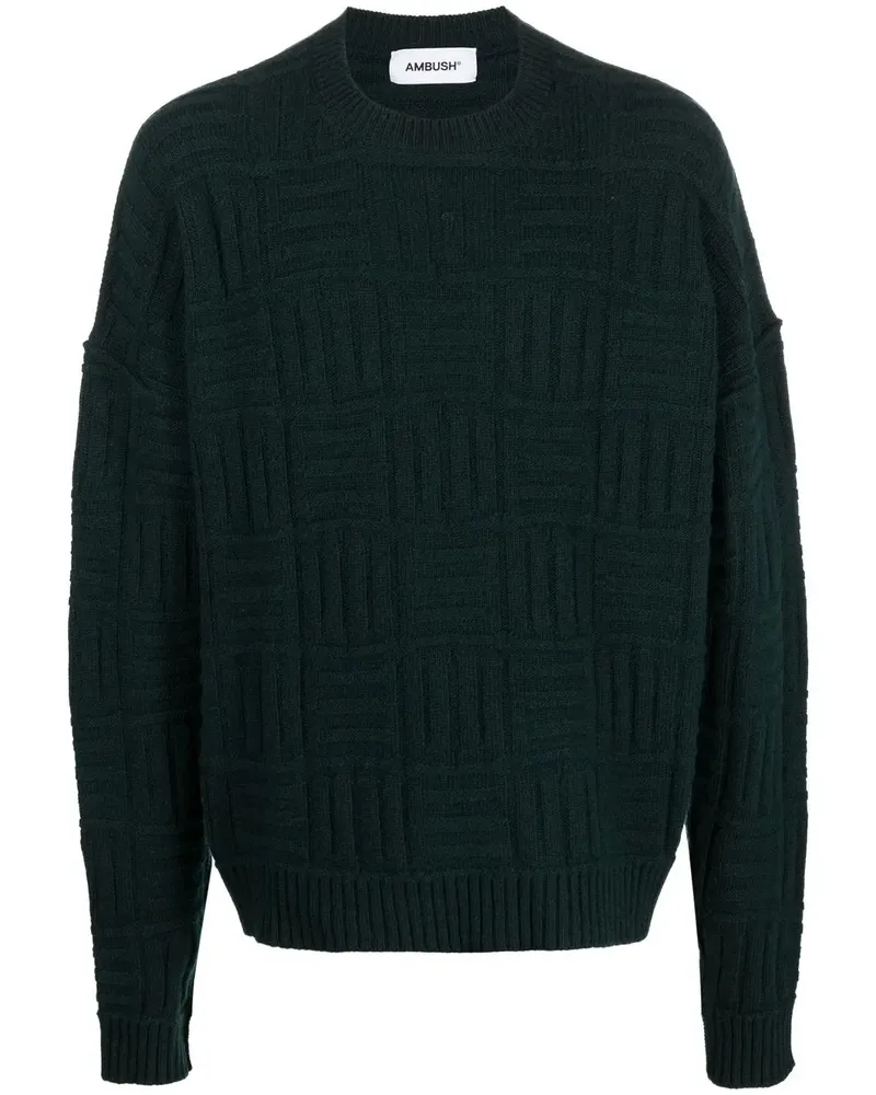 AMBUSH Pullover mit Monogrammmuster - Grün Grün