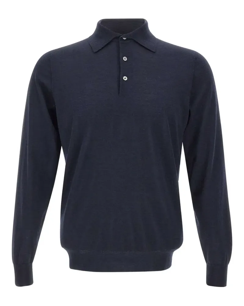 Filippo de Laurentiis long-sleeves polo shirt - Blau Blau