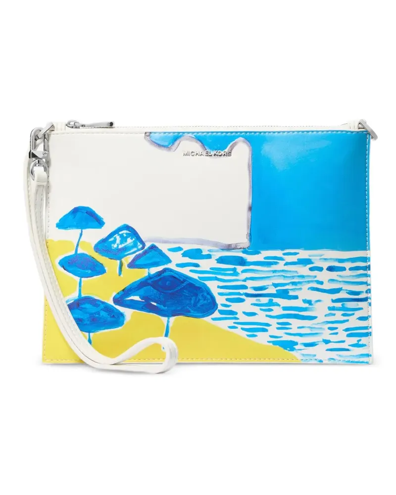 Michael Kors Beach Club Clutch - Weiß Weiß
