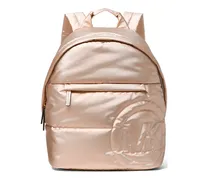 Mittelgroßer Rae Rucksack im Metallic-Look - Nude