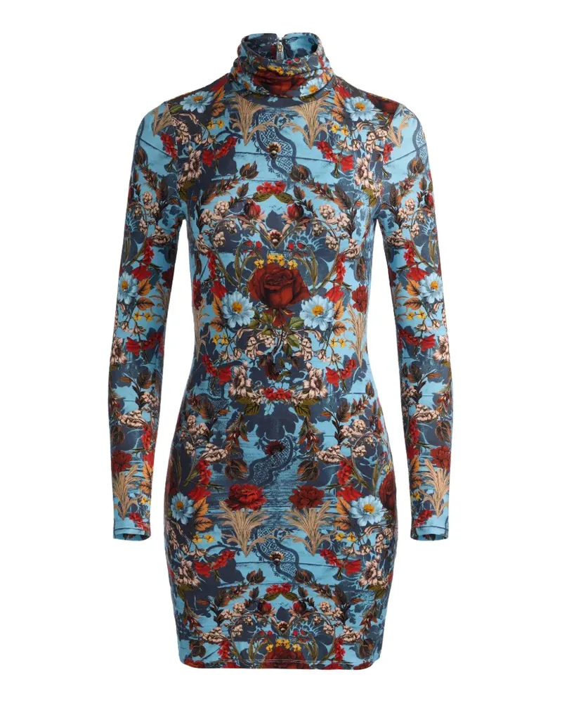 Alice + Olivia Minikleid mit Print - Blau Blau