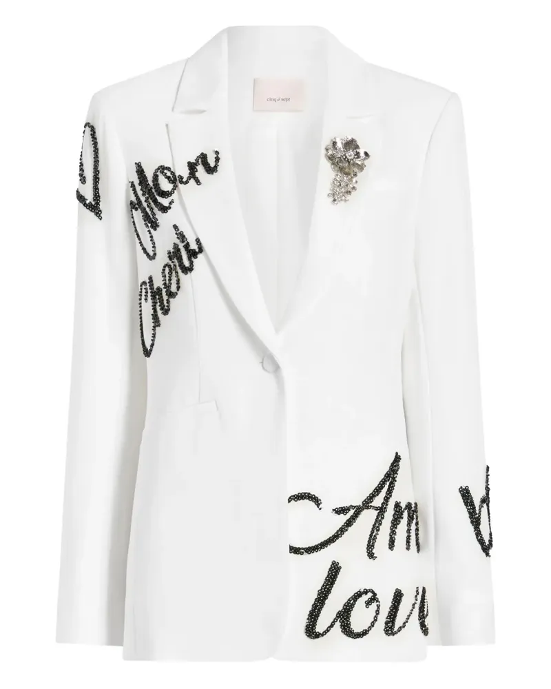 Cinq à Sept Karlie Loveletter-Blazer - Weiß Weiß