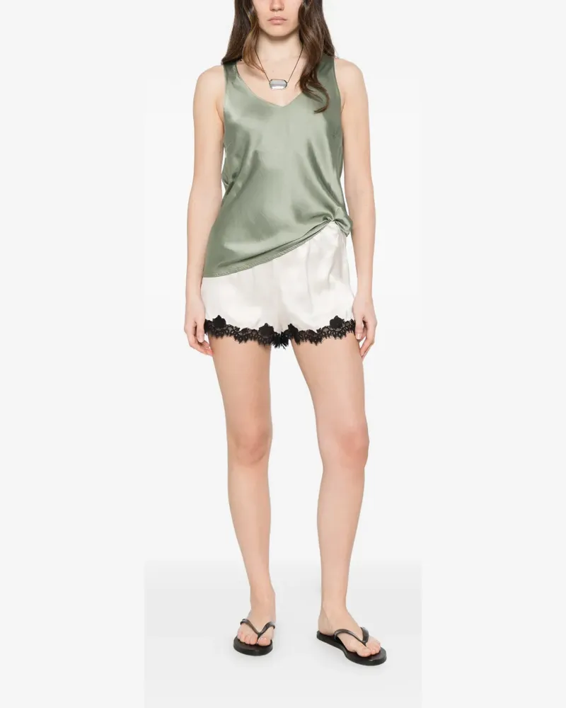 Dixie V-neck top - Grün Grün