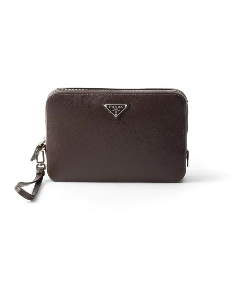 Prada Klassische Clutch - Braun Braun