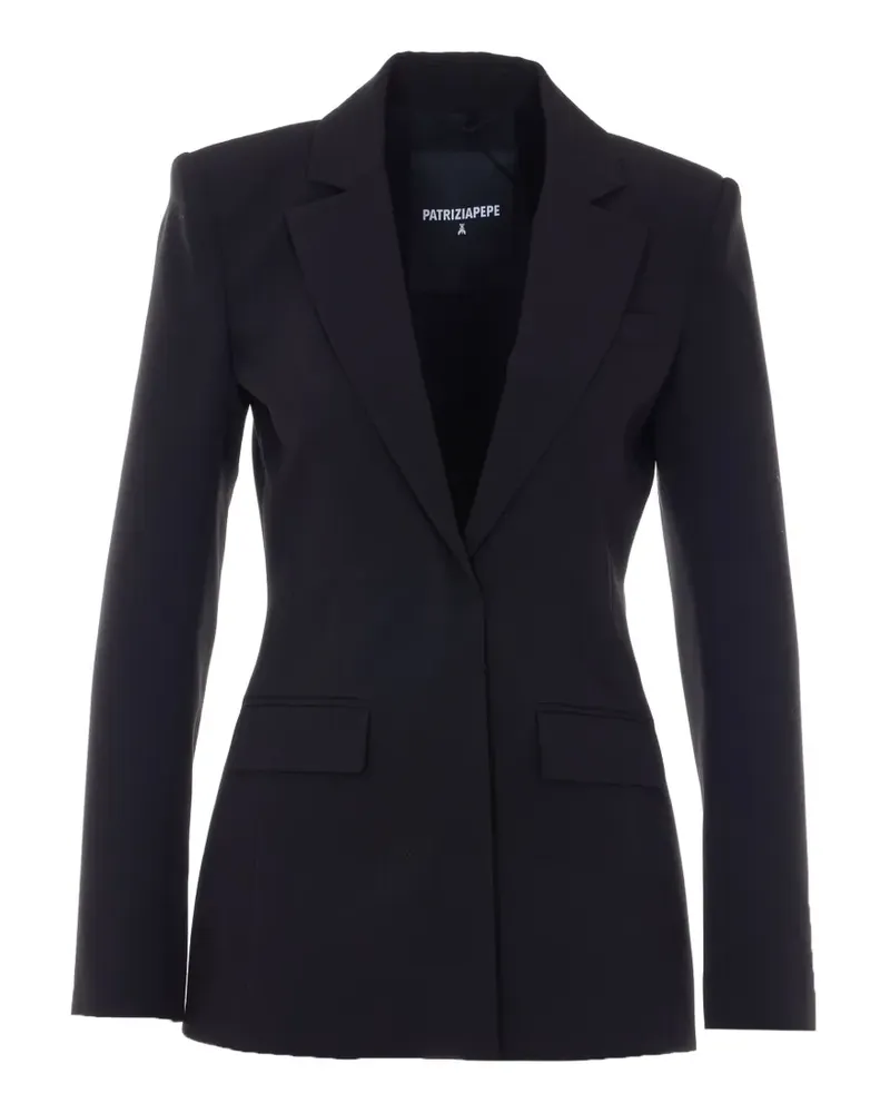 Patrizia Pepe Sakko mit Klappentasche - Schwarz Schwarz