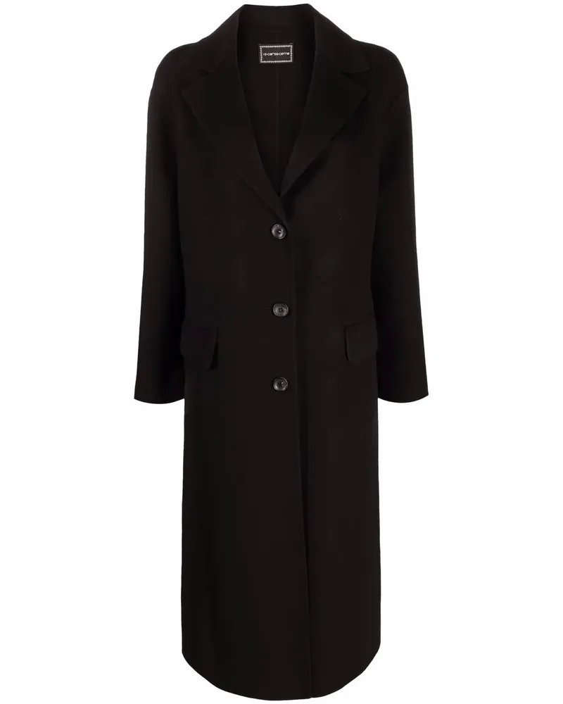 10 Corso Como Einreihiger Mantel - Schwarz Schwarz