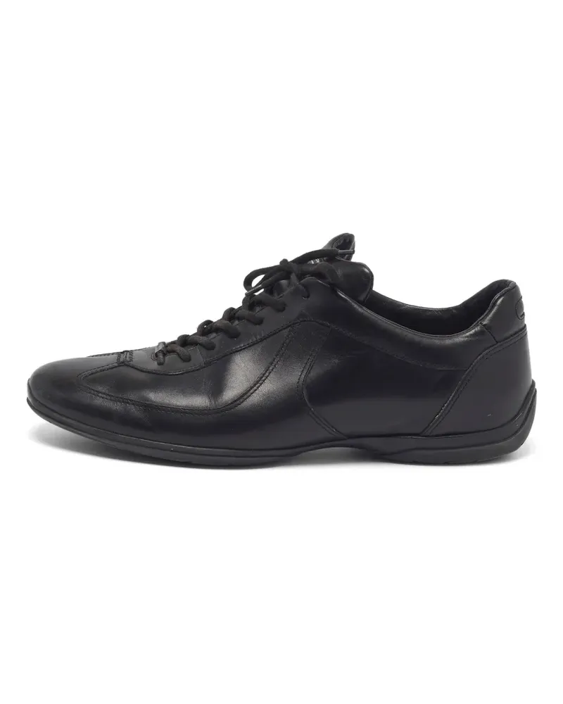 Santoni Sneakers mit Schnürung - Schwarz Schwarz