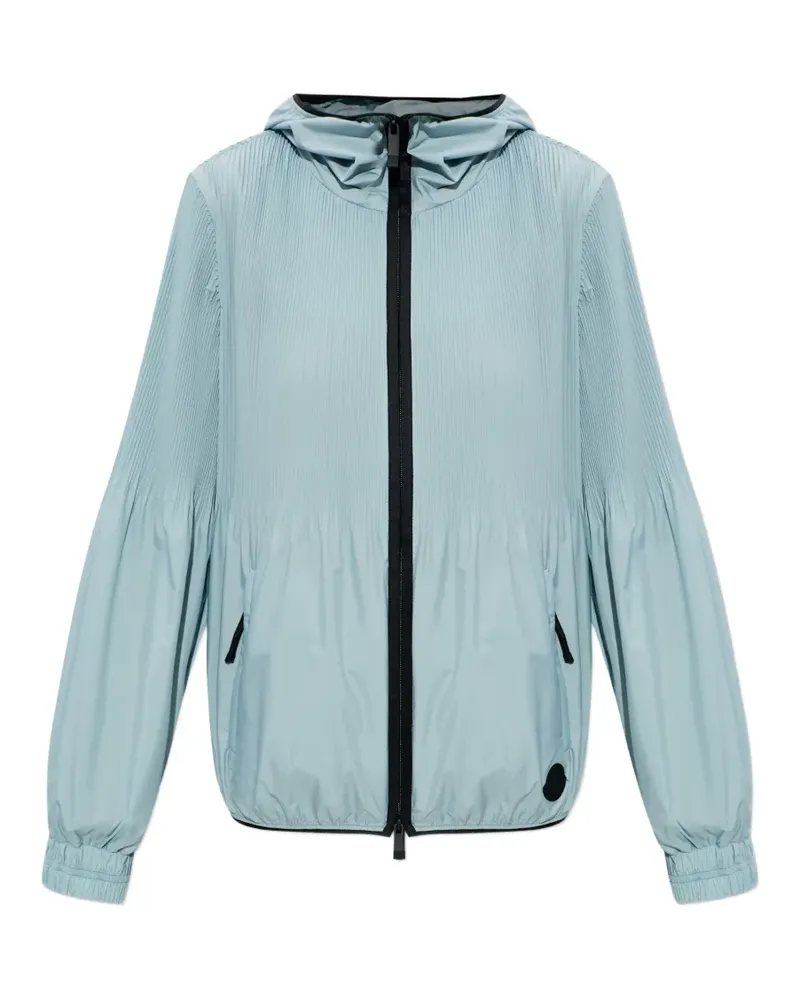Moncler Jacke mit Logo-Patch - Blau Blau