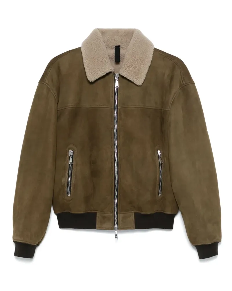 Tagliatore Bomberjacke mit Shearling-Kragen - Grün Grün