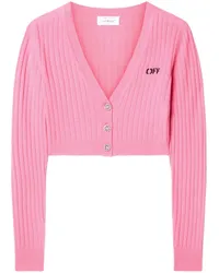 OFF-WHITE We Upside Down Cardigan Rosa