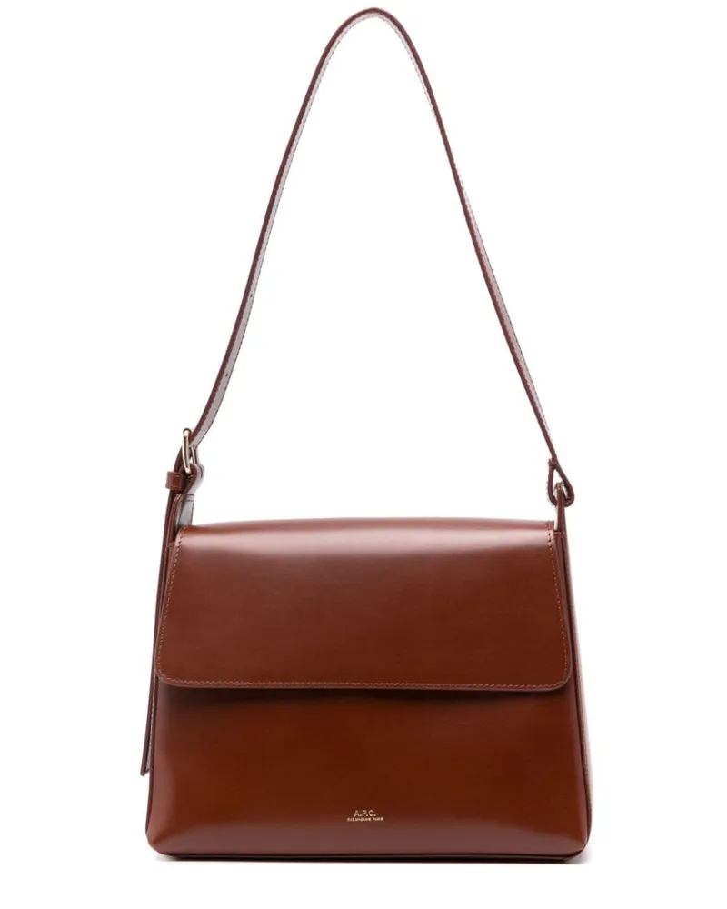 A.P.C. Virginie Schultertasche - Braun Braun