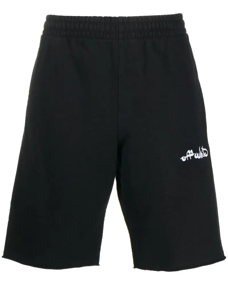 OFF-WHITE Joggingshorts mit Logo - Schwarz Schwarz