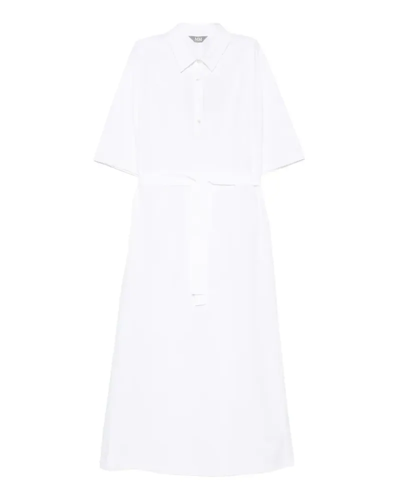 Max Mara polo-collar maxi dress - Weiß Weiß