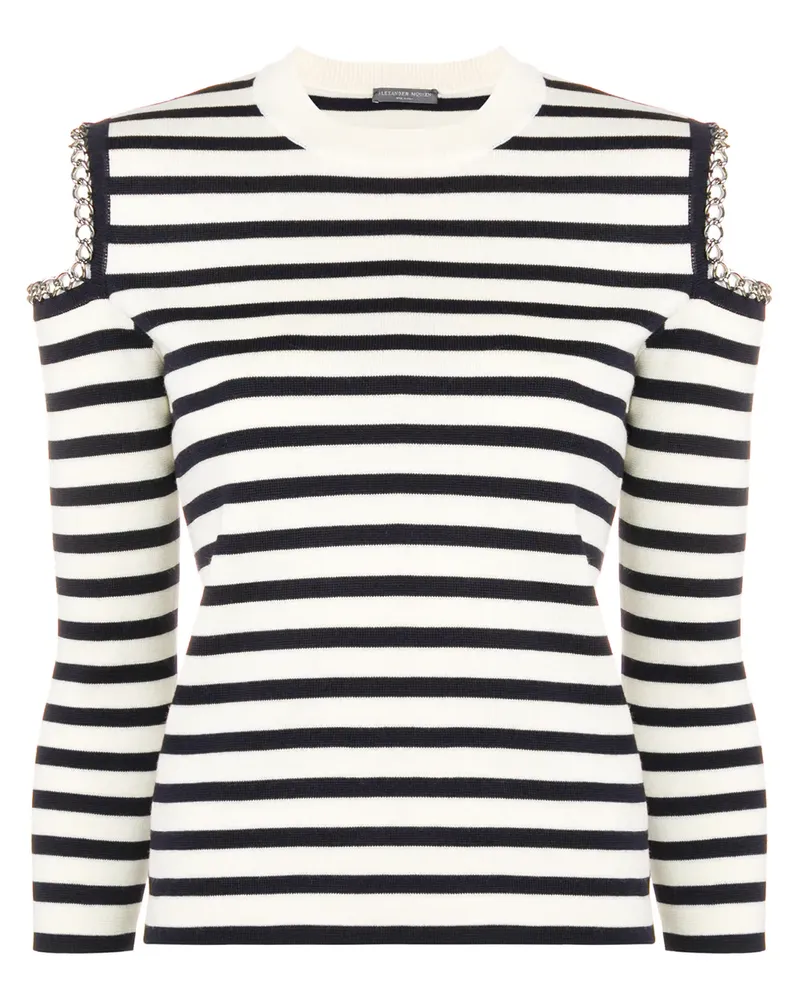 Alexander McQueen Pullover mit Zierkette - Nude Nude
