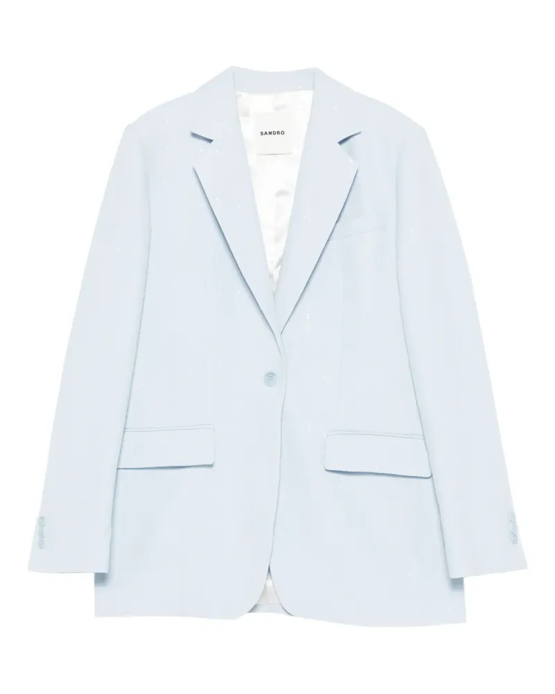 Sandro Gestreiftes Sakko - Blau Blau