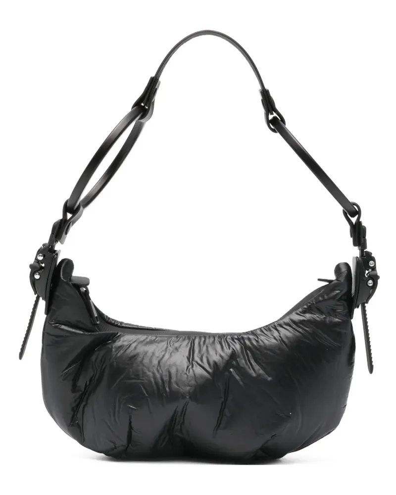 Innerraum Schultertasche mit Ringhenkel - Schwarz Schwarz
