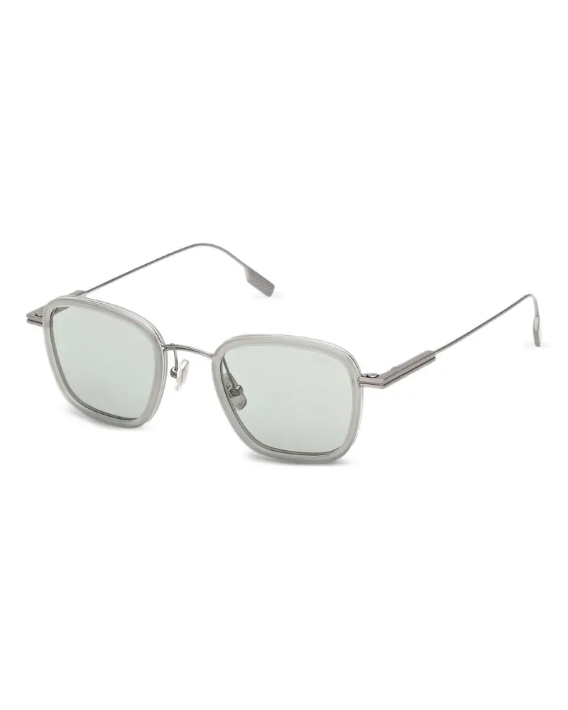 Ermenegildo Zegna Eckige Sonnenbrille - Grau Grau