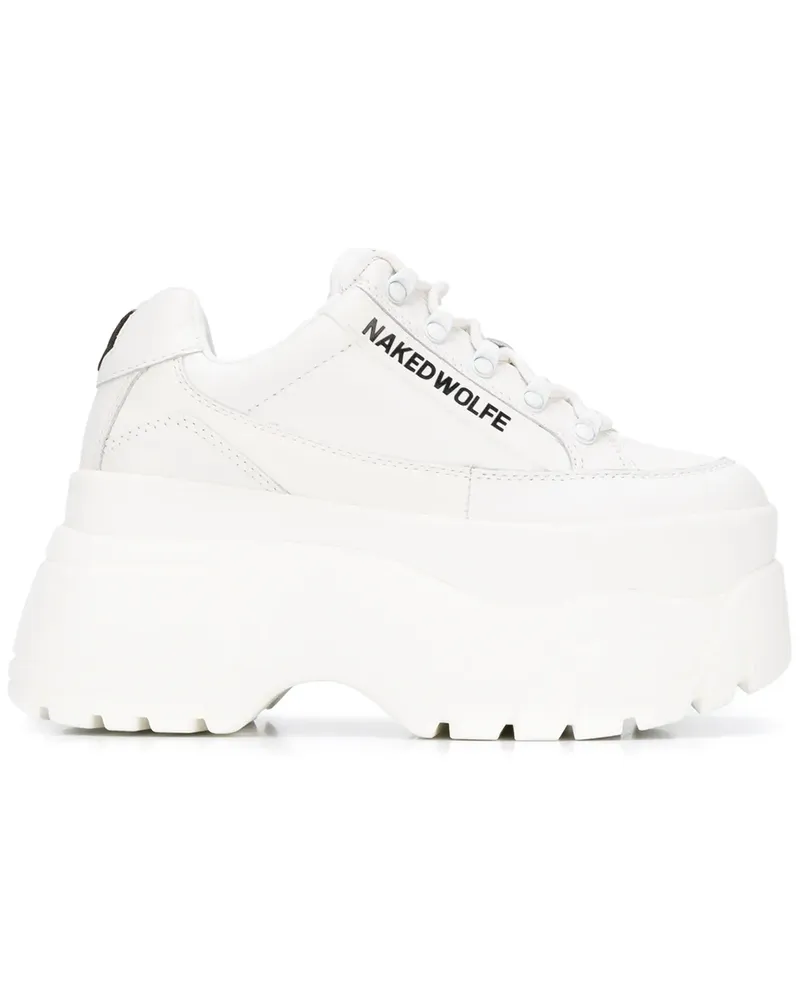 Naked Wolfe Sneakers mit geriffelter Sohle - Weiß Weiß