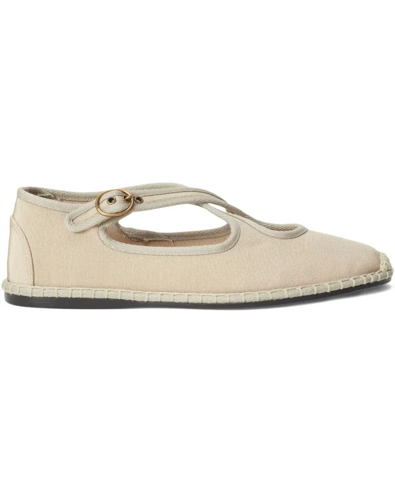 Ralph Lauren Espadrilles mit überkreuzten Schnallen - Nude Nude