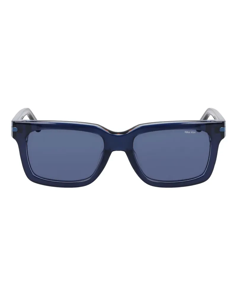 Nike Sonnenbrille mit eckigem Gestell - Blau Blau
