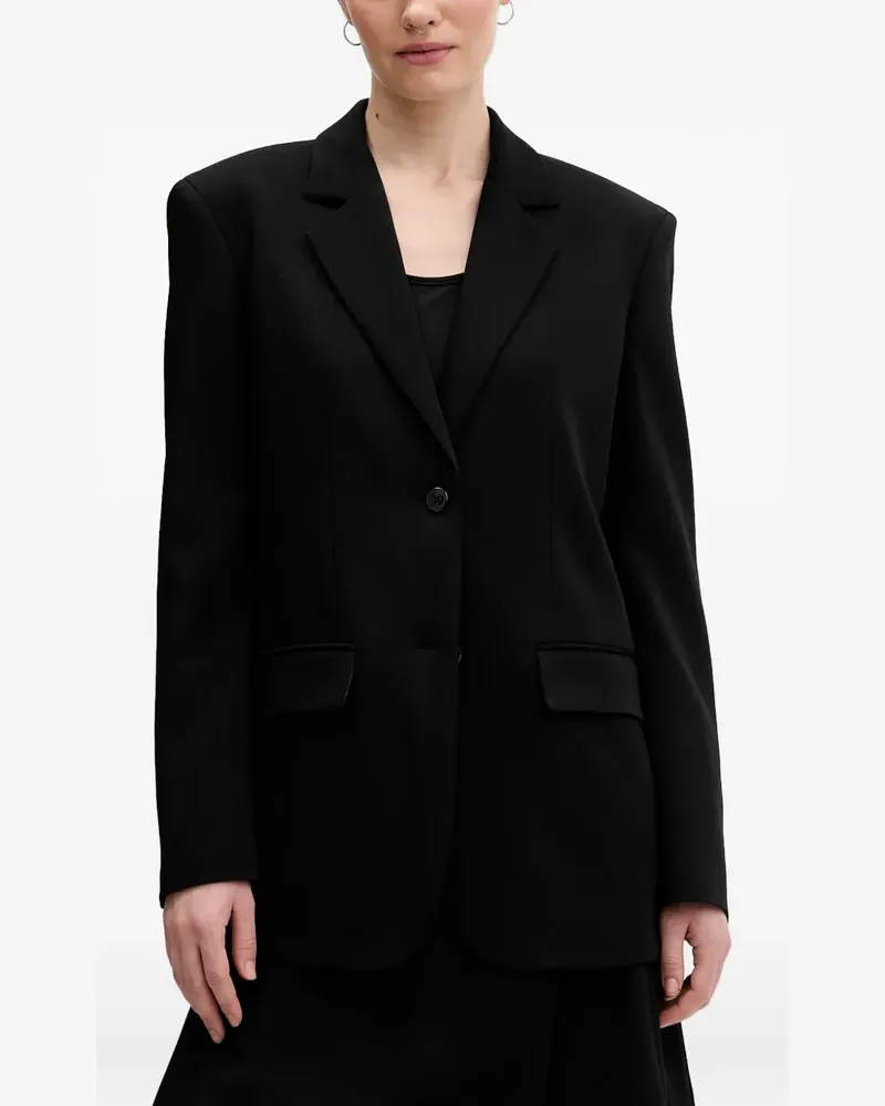 HUGO BOSS Areota buttoned blazer - Schwarz Schwarz