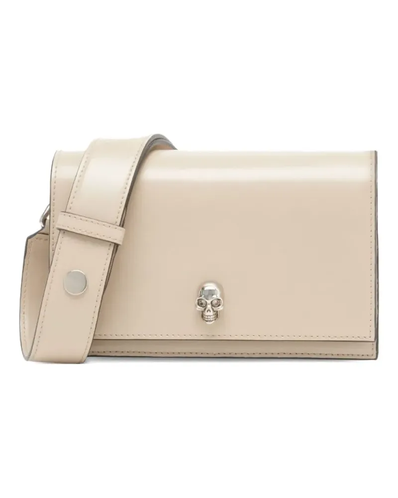 Alexander McQueen Kleine The Biker Skull Schultertasche - Nude Nude