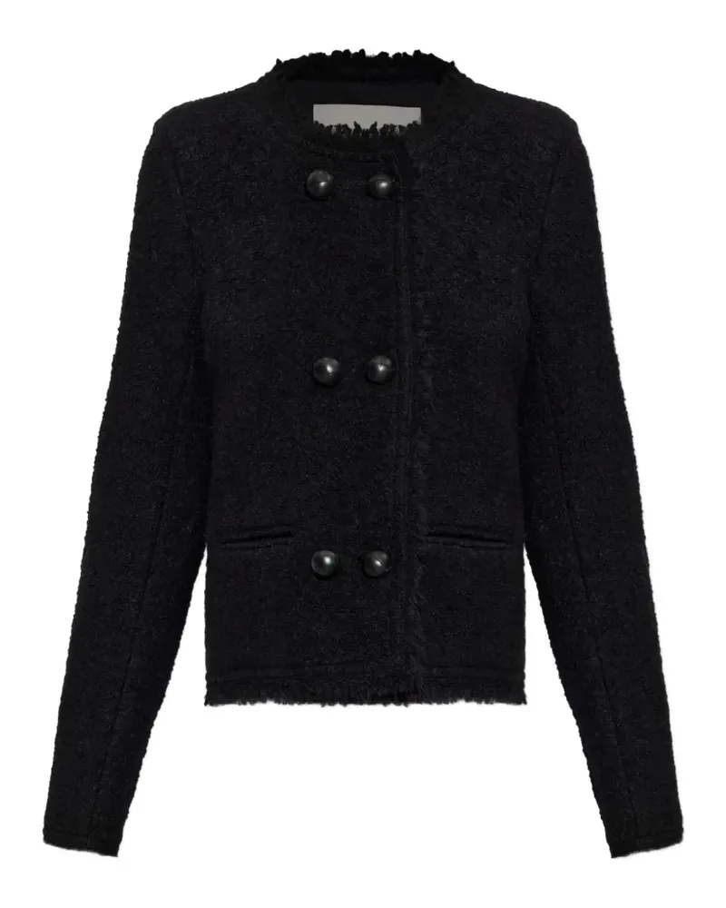 Isabel Marant Suely Jacke mit Fransensaum - Schwarz Schwarz