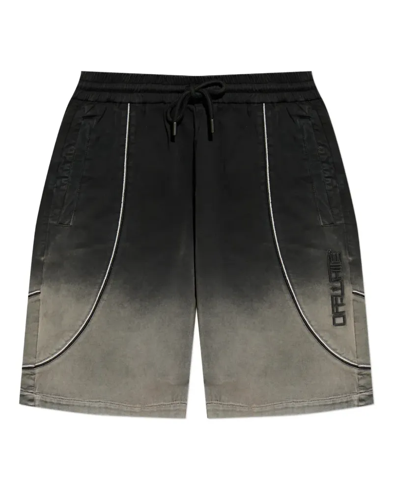 OFF-WHITE logo-appliqué shorts - Schwarz Schwarz
