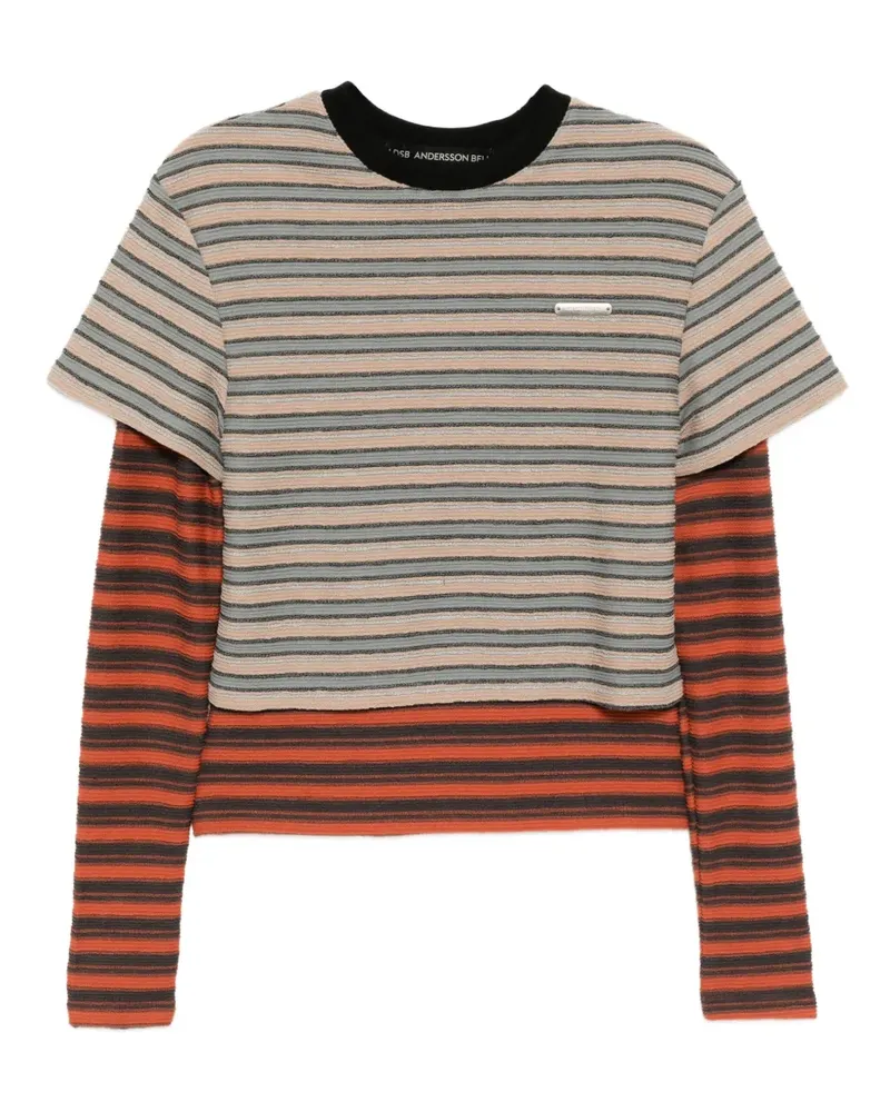 Andersson Bell Gestreifte T-Shirts - Nude Nude