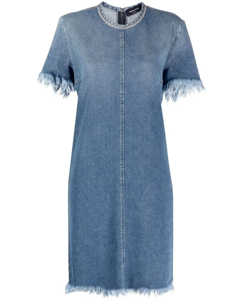 Fabiana Filippi Ausgefranstes Jeanskleid - Blau Blau