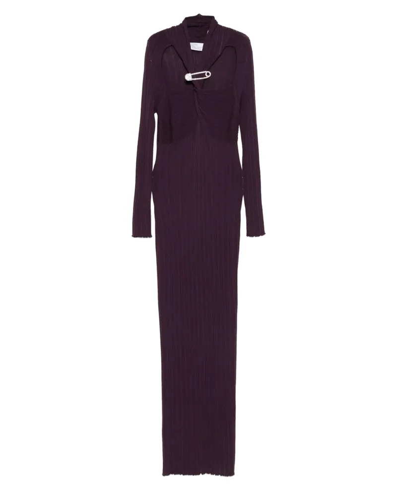 Giuseppe di Morabito Maxikleid mit Sicherheitsnadel-Detail - Violett Violett