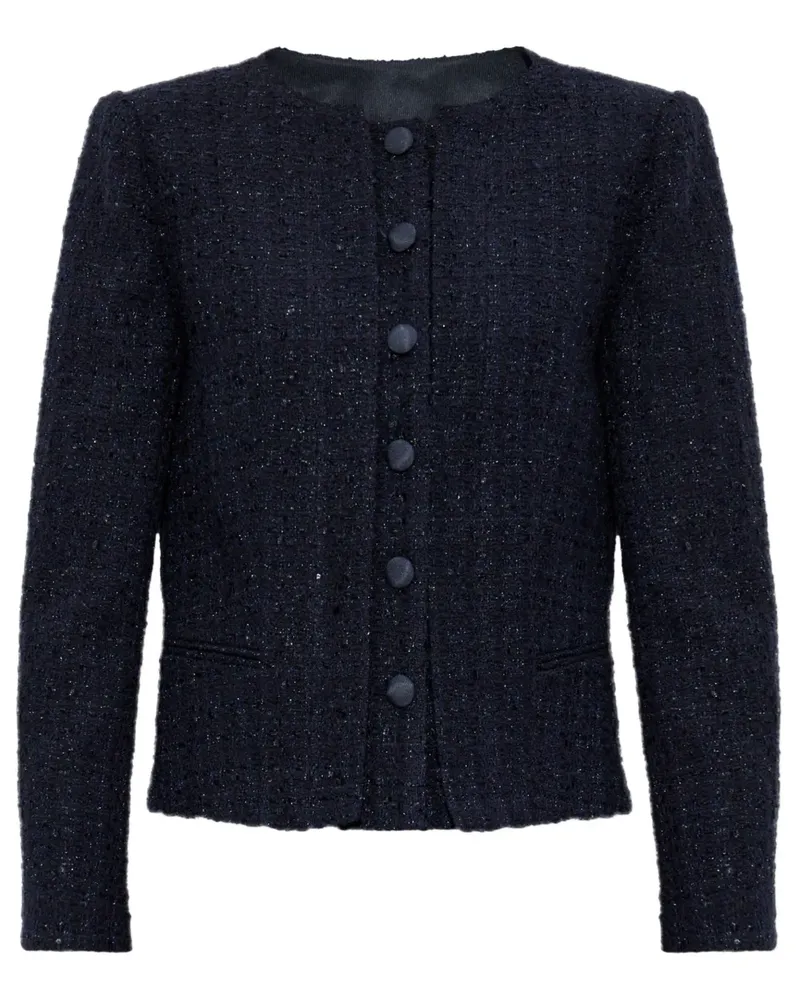 Emporio Armani Jacke aus Tweed - Blau Blau